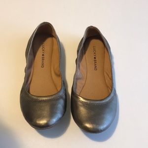 Lucky Brand Bronze Emmie Ballet Flats